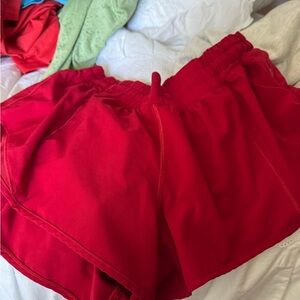 lululemon athletica Bold Red Athletic Shorts